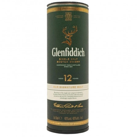 Виски Glenfiddich 12 лет 40% 0,05л