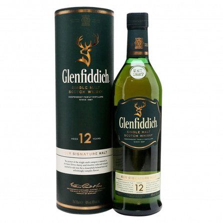Виски Glenfiddich 12 лет 40% 0,5л
