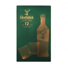 Віскі Glenfiddich 12 років 40% 0,7л + 2 склянки mini slide 1