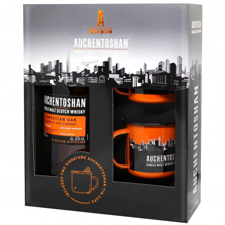 Виски Auchentoshan American Oak 8 лет 40% 0,7л + 2 стакана slide 1