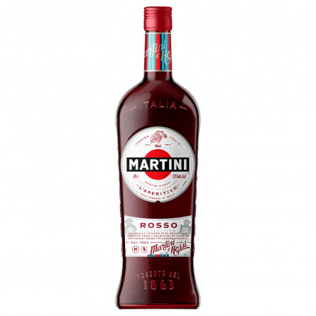 Вермут Martini Rosso красный десертный 15% 1л slide 1