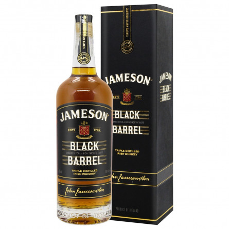Віскі Jameson Black Barrel 40% 0,7л в подарунковiй упаковцi