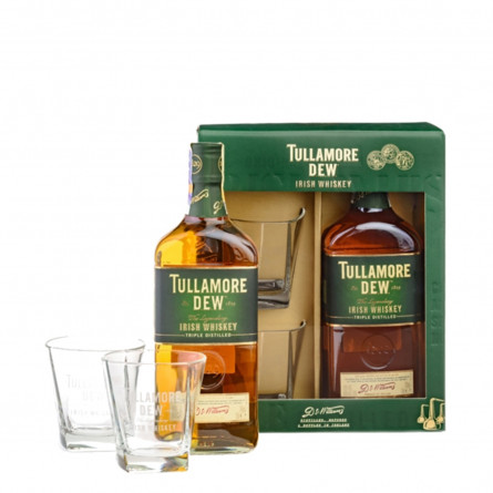 Віскі Tullamore Dew Original 5 років 40% 0.7л + 2 склянки
