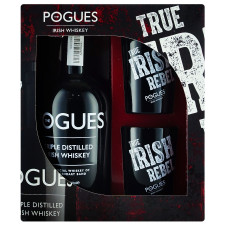 Віскі The Pogues 40% 0,7л + Склянки 2шт mini slide 1