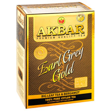 Чай чорний Akbar Earl Grey Gold 80г mini slide 1