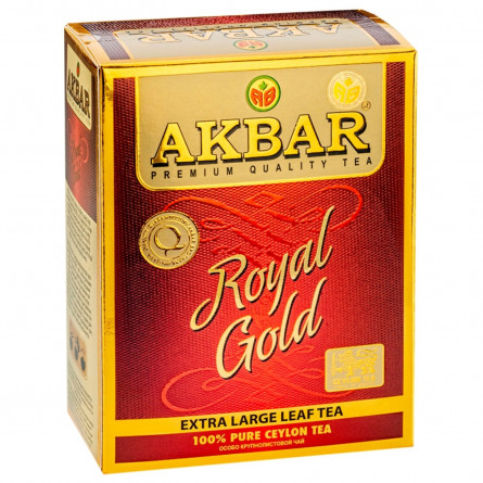 Черный чай Акбар Роял Голд цейлонский особо крупнолистовой 80г slide 1