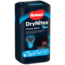 Ночные трусики-подгузники Huggies DryNites для мальчиков 8-15лет 10шт mini slide 1