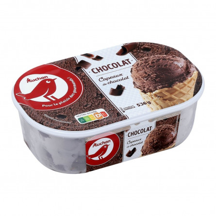 Мороженое Ашан шоколадное 536г slide 1