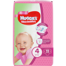 Підгузники Huggies Ultra Comfor Для дівчаток 4 8-14кг 19шт mini slide 1