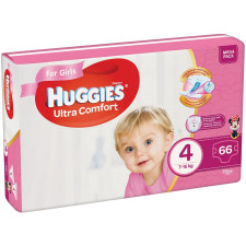Підгузники Huggies Ultra Comfort for Girls 4 8-14кг 66шт mini slide 1