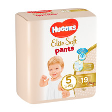 Підгузники-трусики Huggies Elite Soft 5 12-17кг 19шт mini slide 1