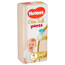 Підгузки-трусики Huggies Elite Soft р.4 9-14кг 42шт mini slide 1