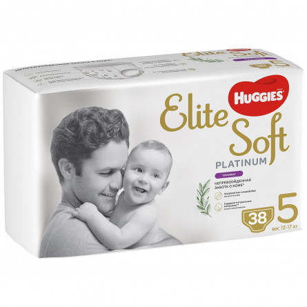 Подгузники-трусики Huggies Elite Soft Platinum размер 5 для детей 12-17кг 38шт