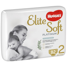 Підгузки-трусики Huggies Elite Soft Platinum розмір 2 для дітей 4-8кг 82шт mini slide 1