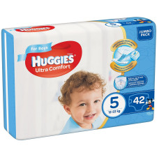 Підгузники Huggies Jumbo Ultra Comfort для хлопчиків 5 12-22кг 42шт mini slide 1