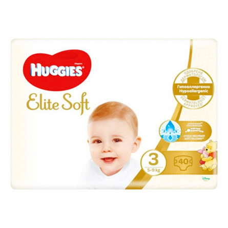 Підгузники Huggies Elite Soft 3 5-9кг 40шт slide 1