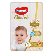 Підгузки Huggies Elite Soft 3 5-9кг 72шт mini slide 1