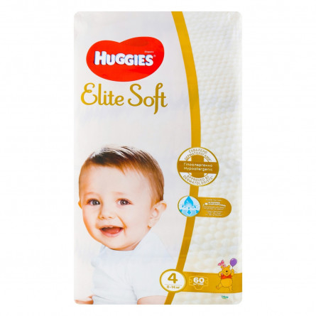 Підгузки Huggies Elite Soft 4 8-14кг 60шт slide 1