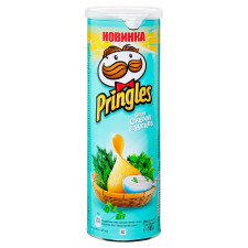 Чіпси Pringles картопляні зі смаком сметани і зелені 165г mini slide 1