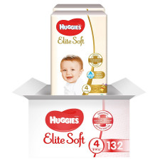 Підгузки Huggies Elite Soft 4 для дітей 8-14кг 132шт mini slide 1