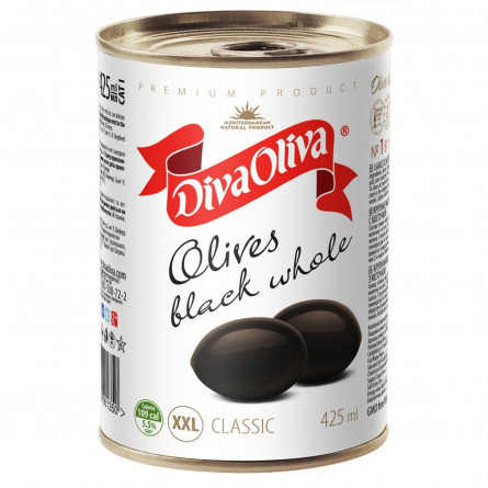 Маслини Diva Oliva XXL з кісточкою 432мл
