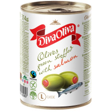 Оливки Diva Oliva з сьомгою 314мл mini slide 1