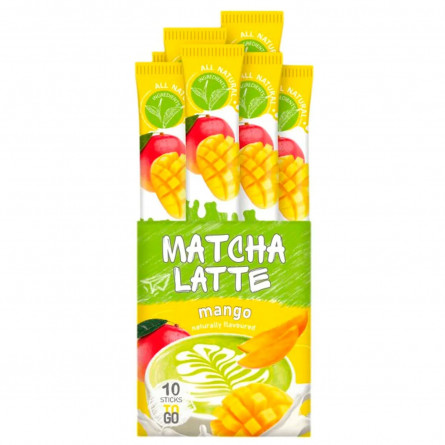 Напій G'tea! Matcha Latte на основі зеленого чаю з манго 10шт slide 1