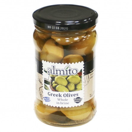 Оливки Almito грецькі з кісточкою в розсолі 320мл