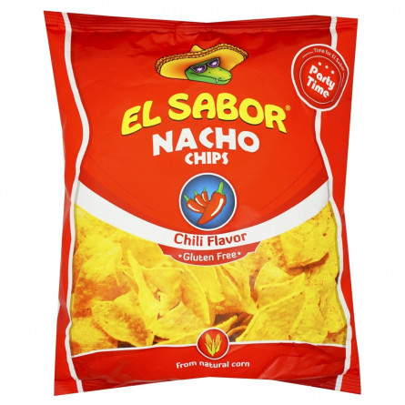 Чіпси El Sabor Nacho зі смаком перцю чилі 225г slide 1