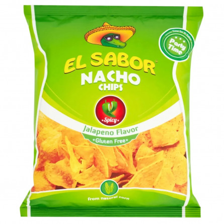 Чіпси El Sabor Nacho зі смаком перцю халапеньйо 225г