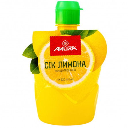 Сок лимонный Akura концентрированный 220мл slide 1