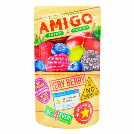 Напиток сокосодержащий Amigo Very Berry 200мл slide 1