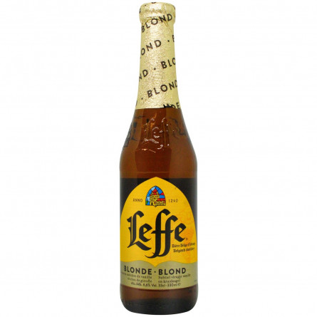 Пиво Leffe Blonde світле 0,33л скло slide 1