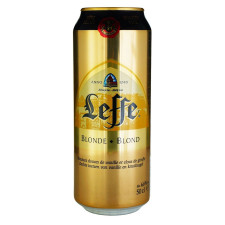 Пиво Leffe Blonde світле 0,5л ж/б mini slide 1
