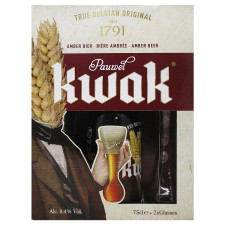 Пиво Kwak світле 8.4% 0.75л + 2 келихи набір mini slide 1
