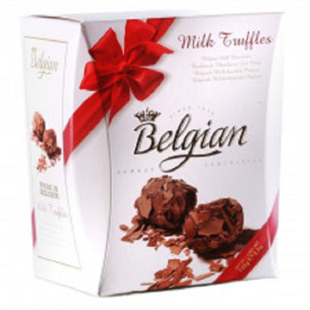 Трюфельні цукерки з молочного шоколаду Belgian 145г