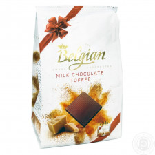Цукерки Belgian з молочного шоколаду з начинкою тоффі 153г mini slide 1