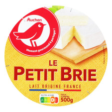 Сыр Ашан Petit Brie 60% 500г mini slide 1