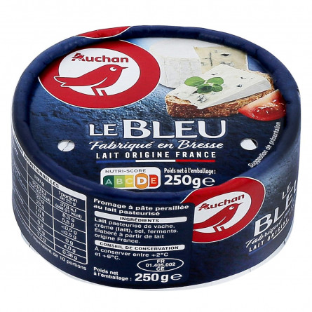 Сир Ашан Le Bleu 250г