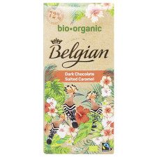Шоколад черный Belgian Organic с соленой карамелью 90г mini slide 1