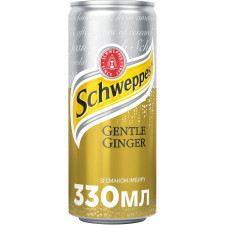 Напиток газированный Schweppes Gentle Ginger со вкусом имбиря 0,33л mini slide 1