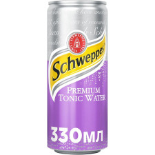 Напій газований Schweppes Premium Tonic Water 0,33л mini slide 1