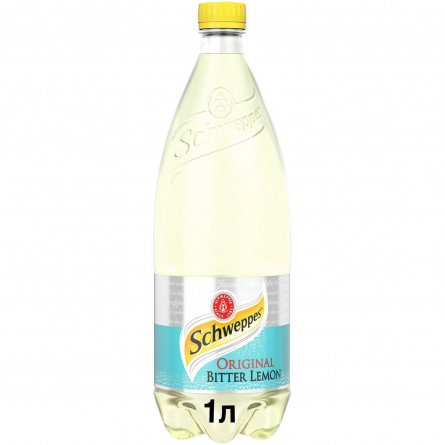Напиток Schweppes Bitter Lemon безалкогольный сильногазированный 1л slide 1