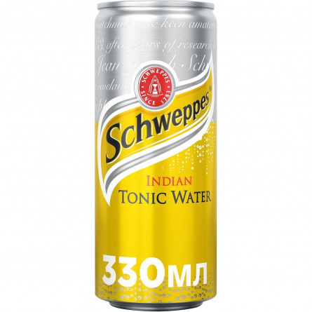 Напій Schweppes Indian Tonic безалкогольний сильногазований з/б 330мл slide 1
