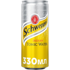Напиток Schweppes Indian Tonic безалкогольный сильногазированный ж/б 330мл mini slide 1