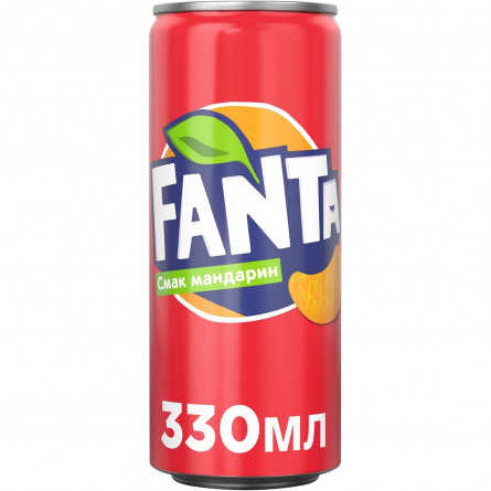 Напій Fanta зі смаком мандарина безалкогольний сильногазований 330мл slide 1