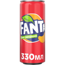 Напій Fanta зі смаком мандарина безалкогольний сильногазований 330мл mini slide 1