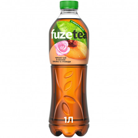 Напиток Fuzetea Чай черный со вкусом персика и розы 1л