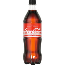 Напиток Coca-Cola Zero Ванила безалкогольный сильногазированный низкокалорийный 1л mini slide 1