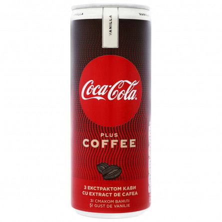 Напиток Coca-Cola Vanilla Plus Coffee сильногазированный 250мл